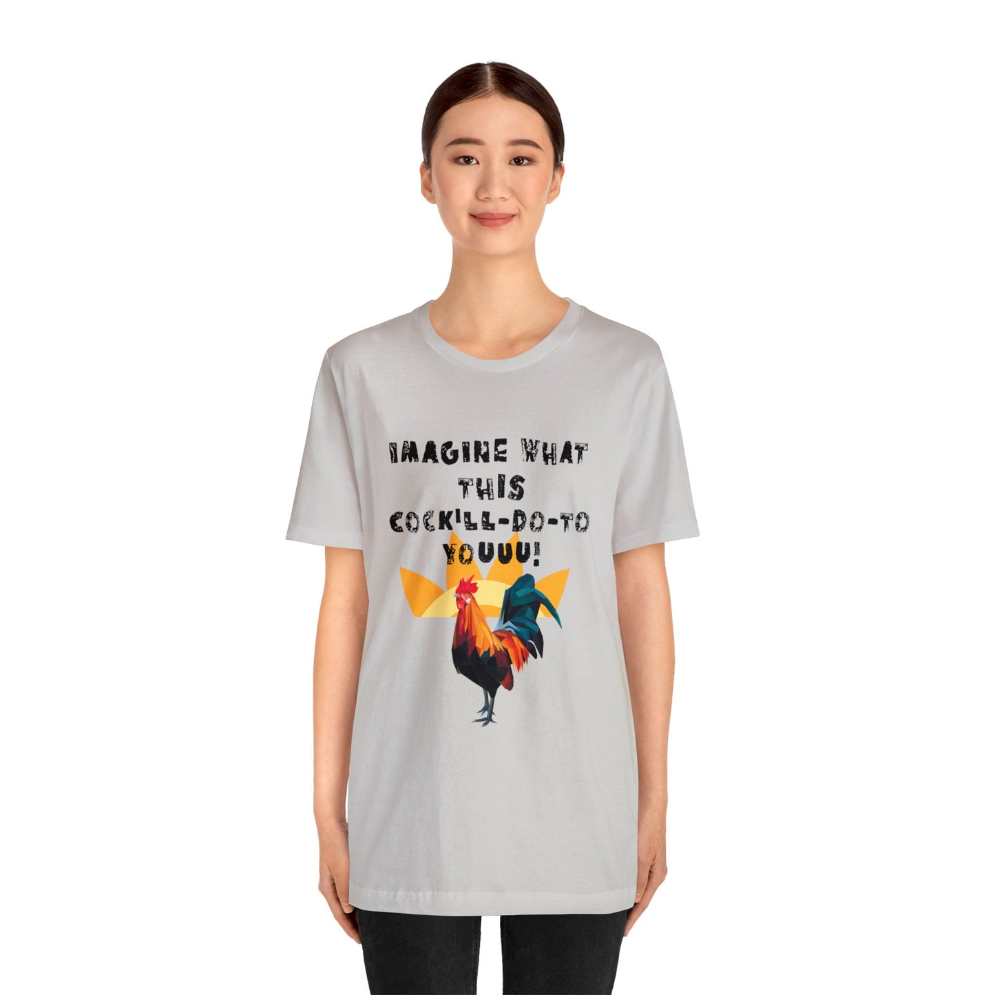Rooster Adult Humor Men's Jersey Short Sleeve Tee