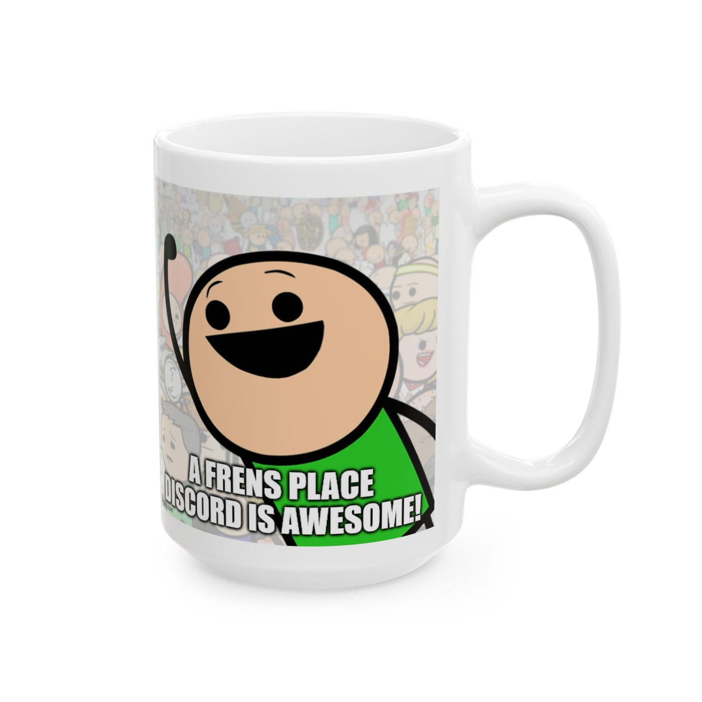 Frens Place on Discord Ceramic Mug - Fun Gift for Friends, Coffee Lovers, Tea Enthusiasts, Unique Home Decor, Friendship Celebrations
