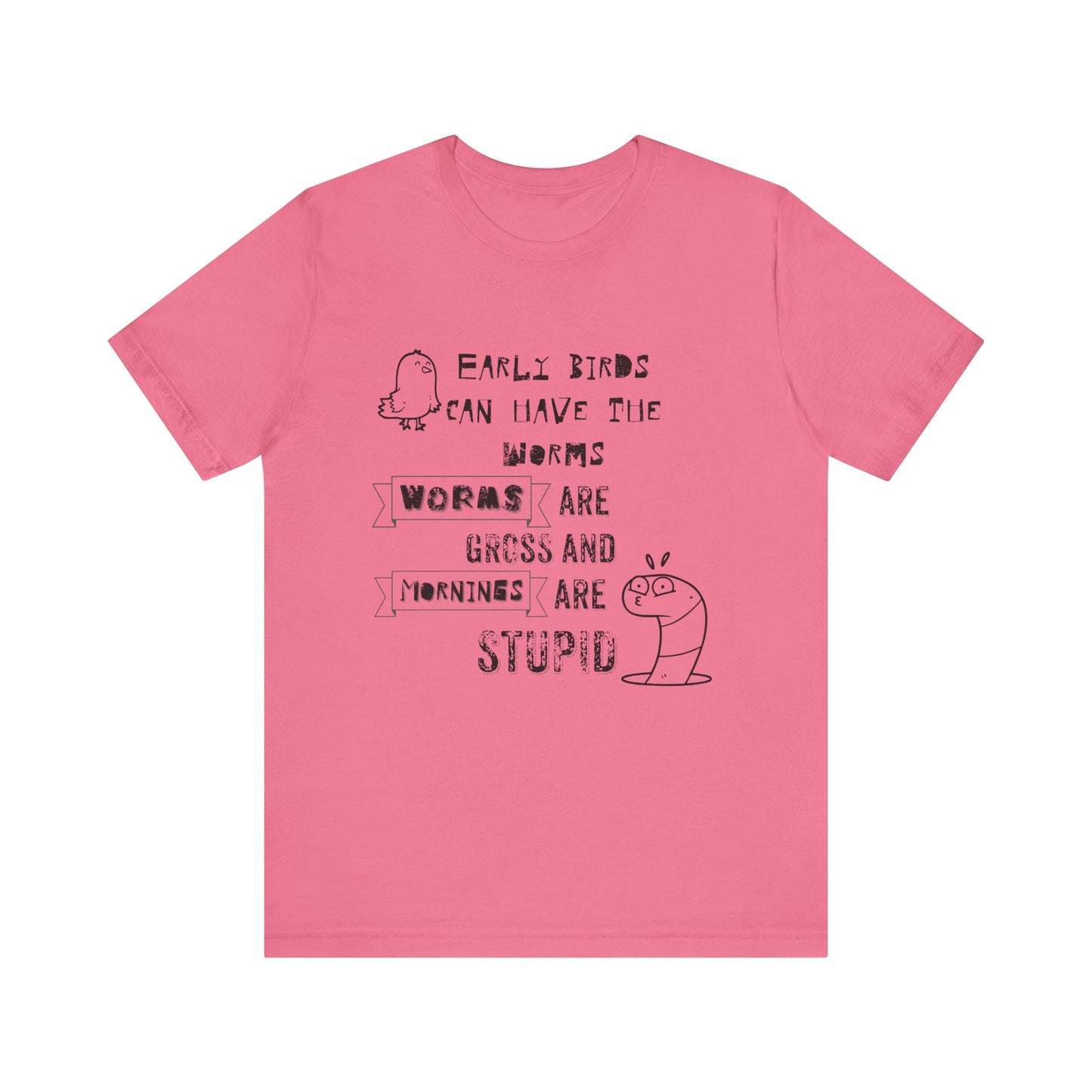 Mornings Are Stupid Sassy Jersey Short Sleeve Tee