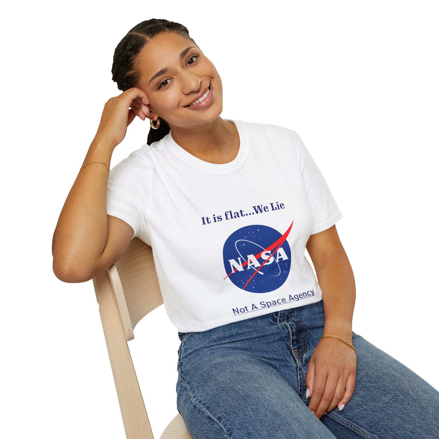 Nasa Flat Earth Unisex T-Shirt