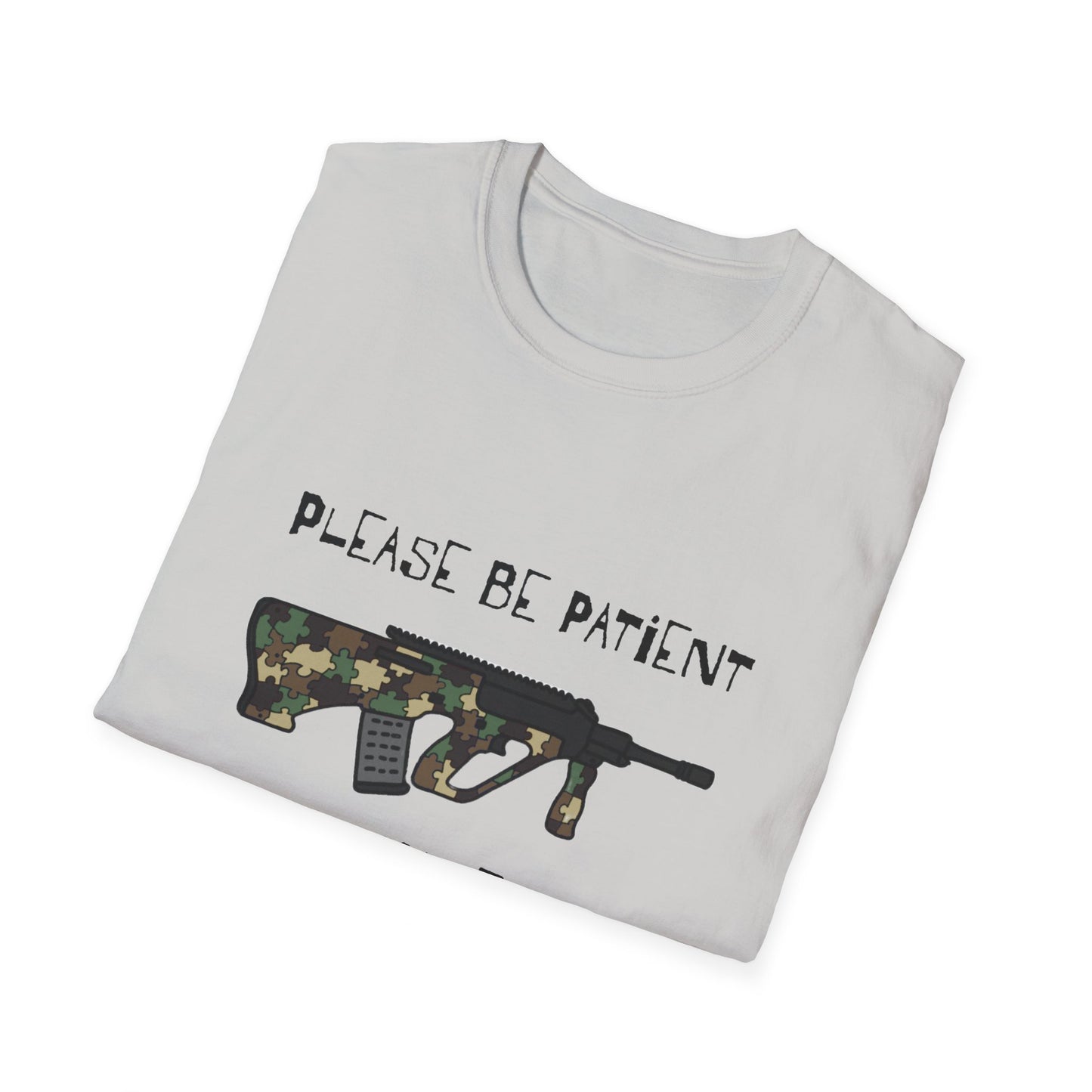 M81 Be Patient I have Augtism Softstyle T-Shirt