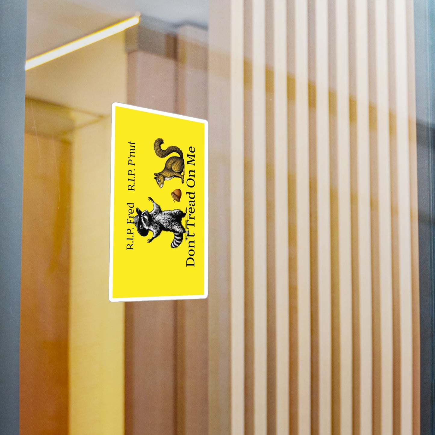 RIP Peanut and Fred Don't Tread on Me Kiss-Cut Vinyl Decals