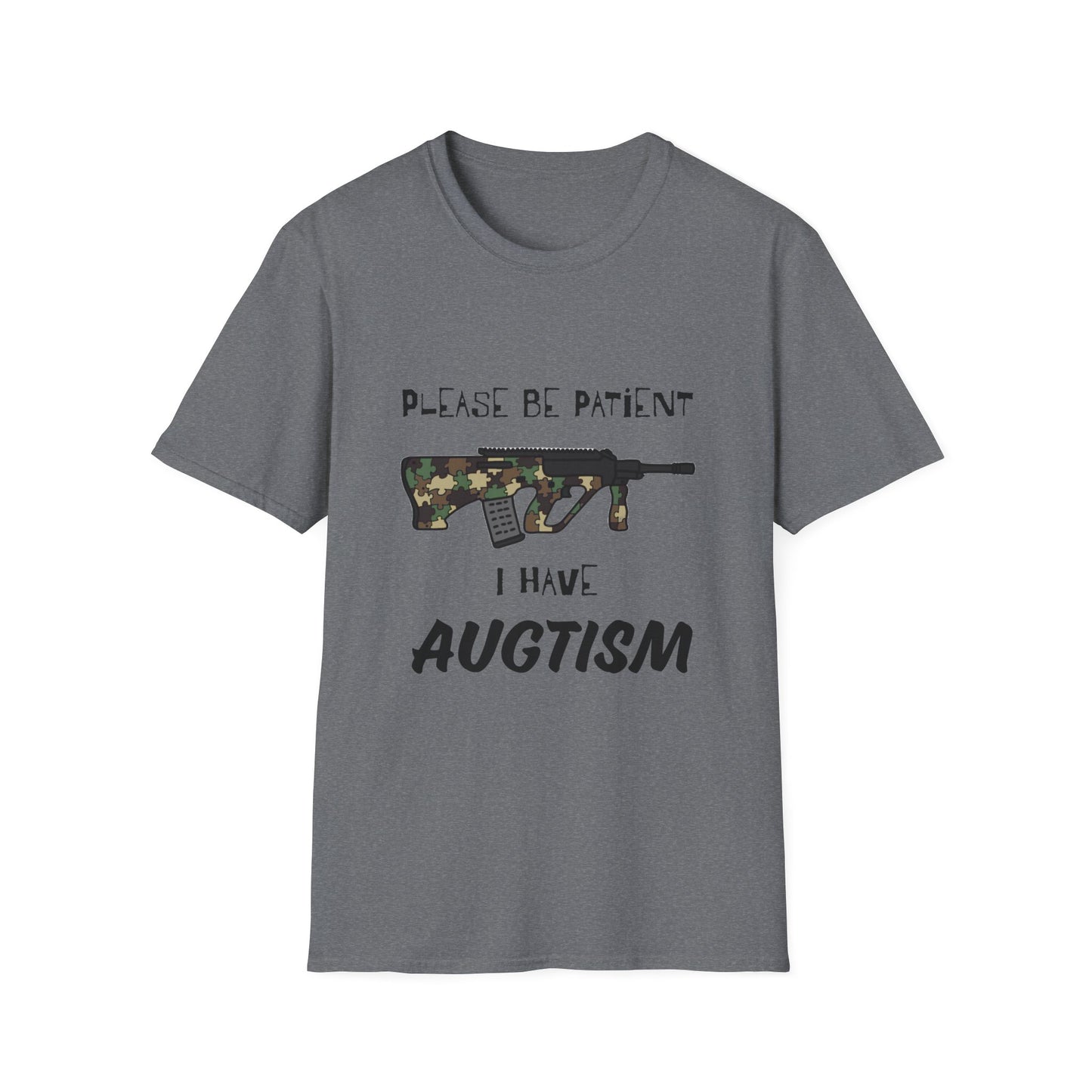 M81 Be Patient I have Augtism Softstyle T-Shirt