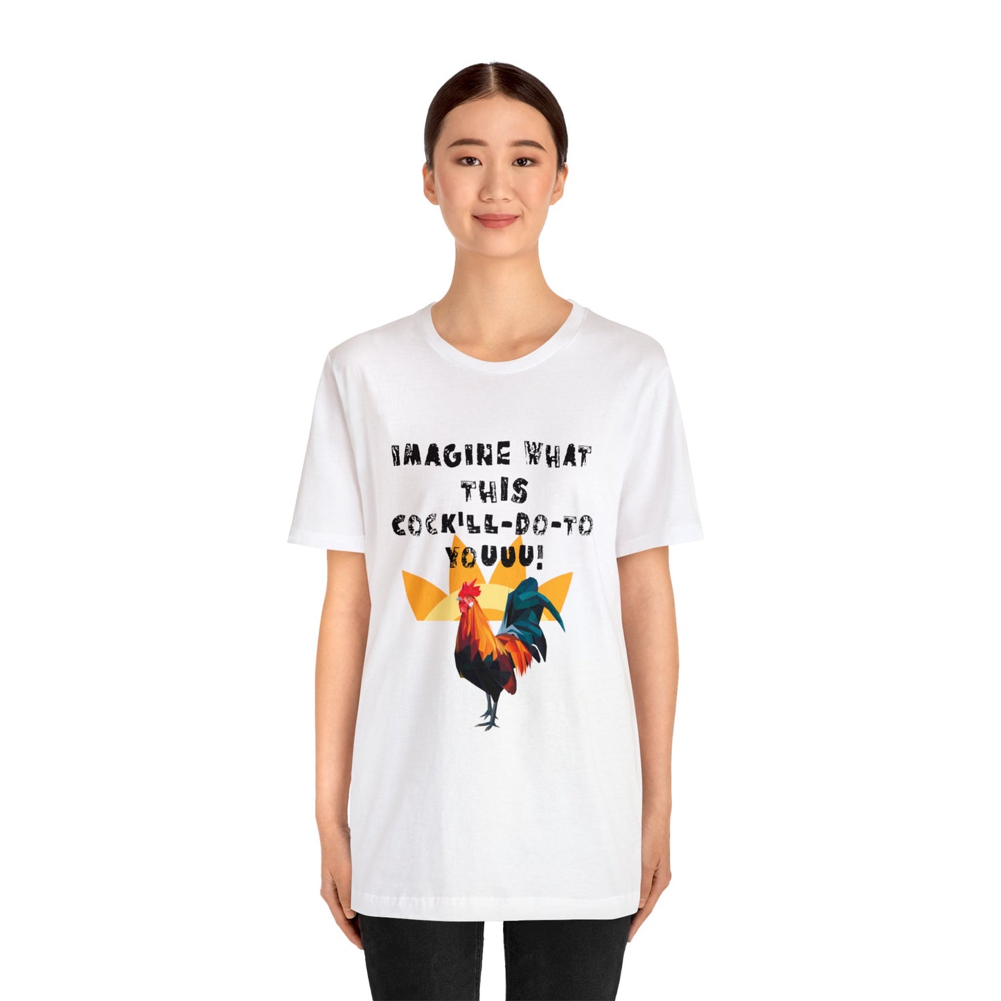 Rooster Adult Humor Men's Jersey Short Sleeve Tee