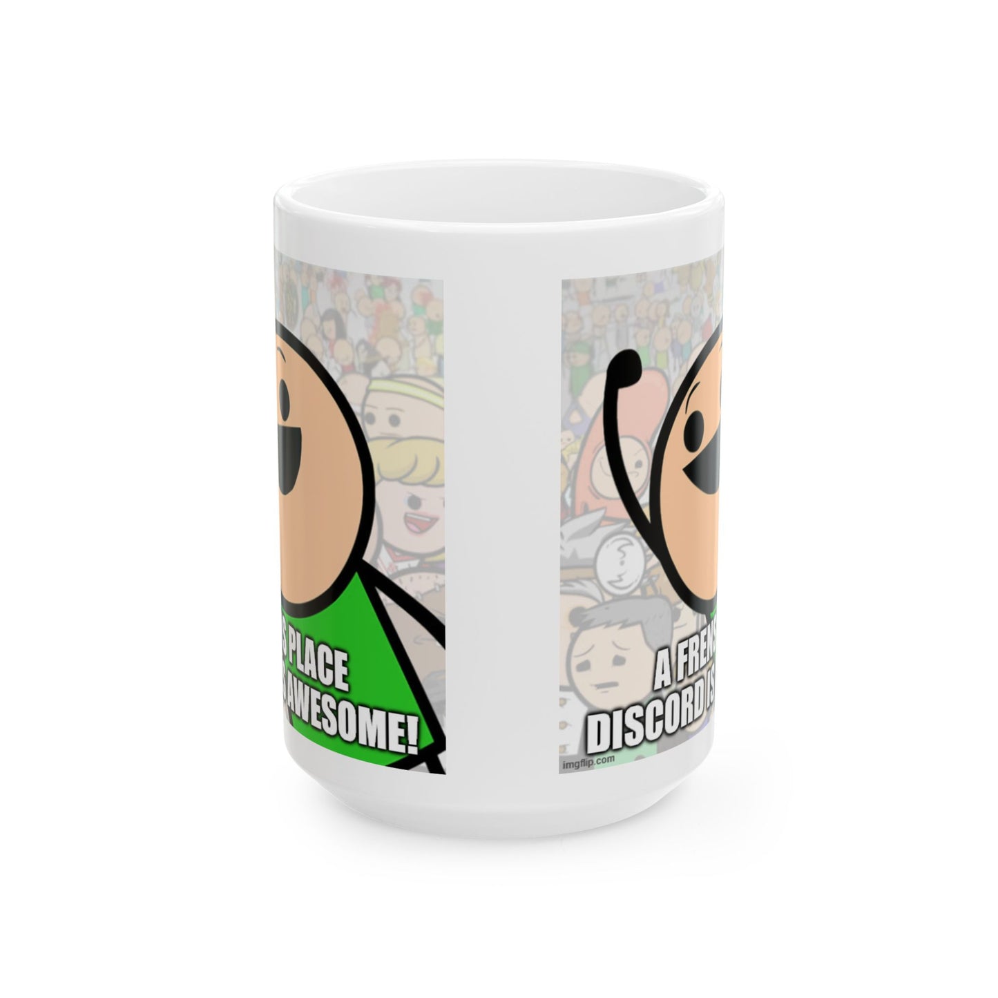 Frens Place on Discord Ceramic Mug - Fun Gift for Friends, Coffee Lovers, Tea Enthusiasts, Unique Home Decor, Friendship Celebrations