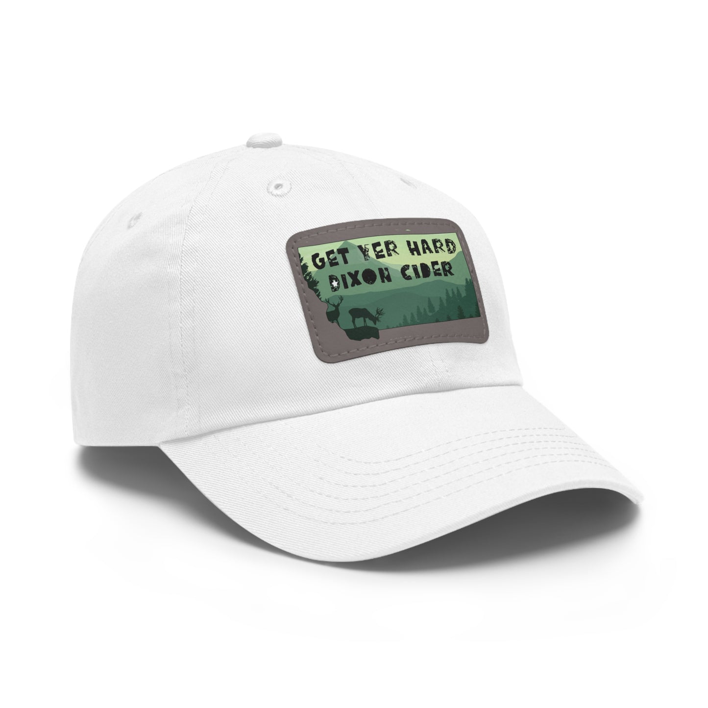 Get Your Hard Dixon Cider Hat with Leather Patch (Rectangle)