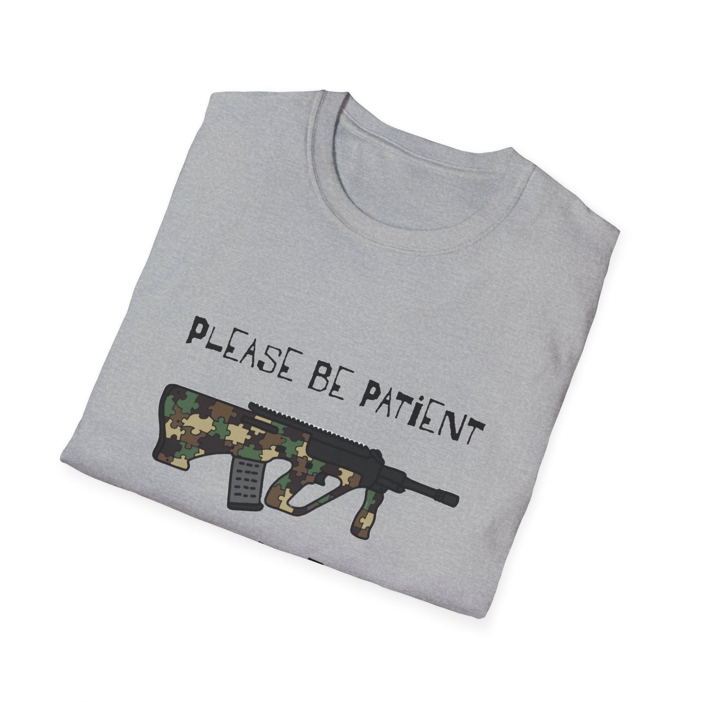 M81 Be Patient I have Augtism Softstyle T-Shirt