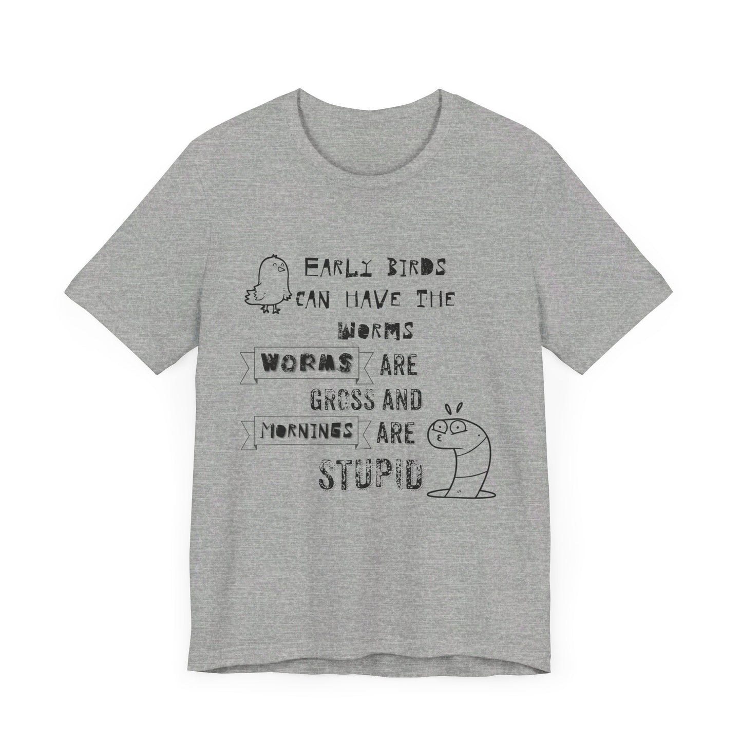 Mornings Are Stupid Sassy Jersey Short Sleeve Tee