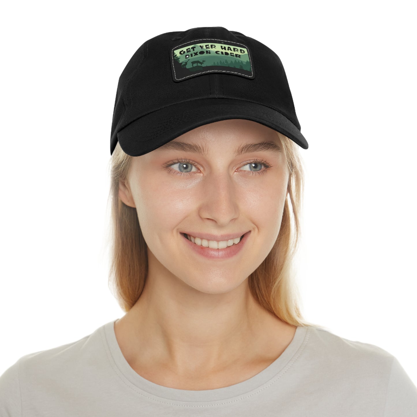 Get Your Hard Dixon Cider Hat with Leather Patch (Rectangle)