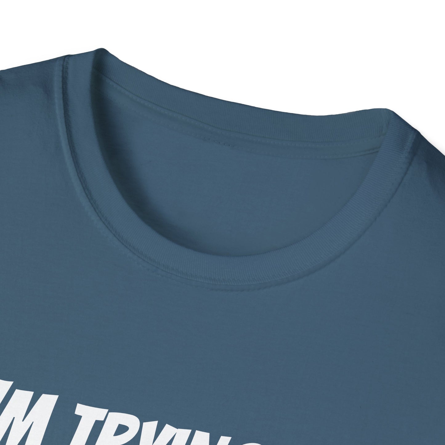 I'm trying to get her a green card Funny First date Unisex Softstyle T-Shirt