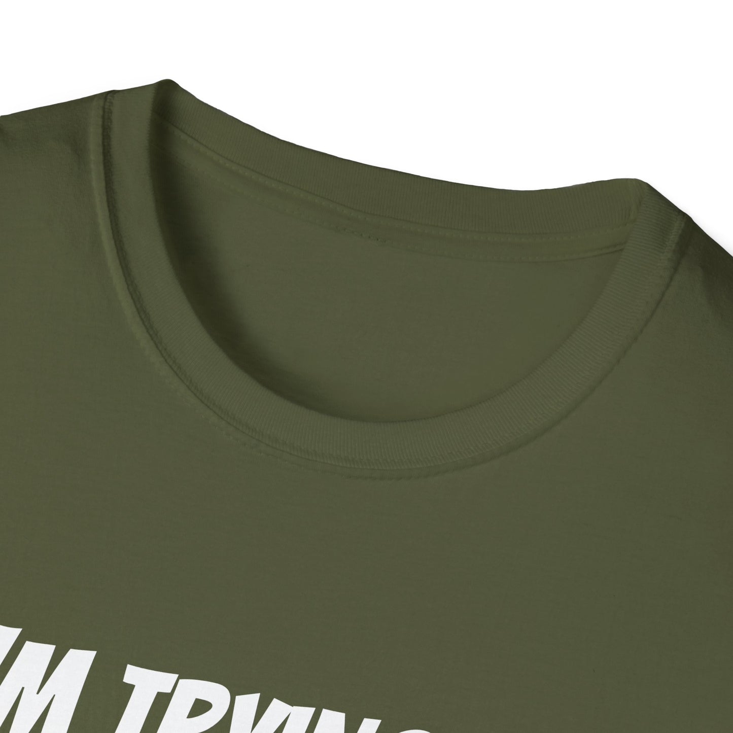 I'm trying to get her a green card Funny First date Unisex Softstyle T-Shirt