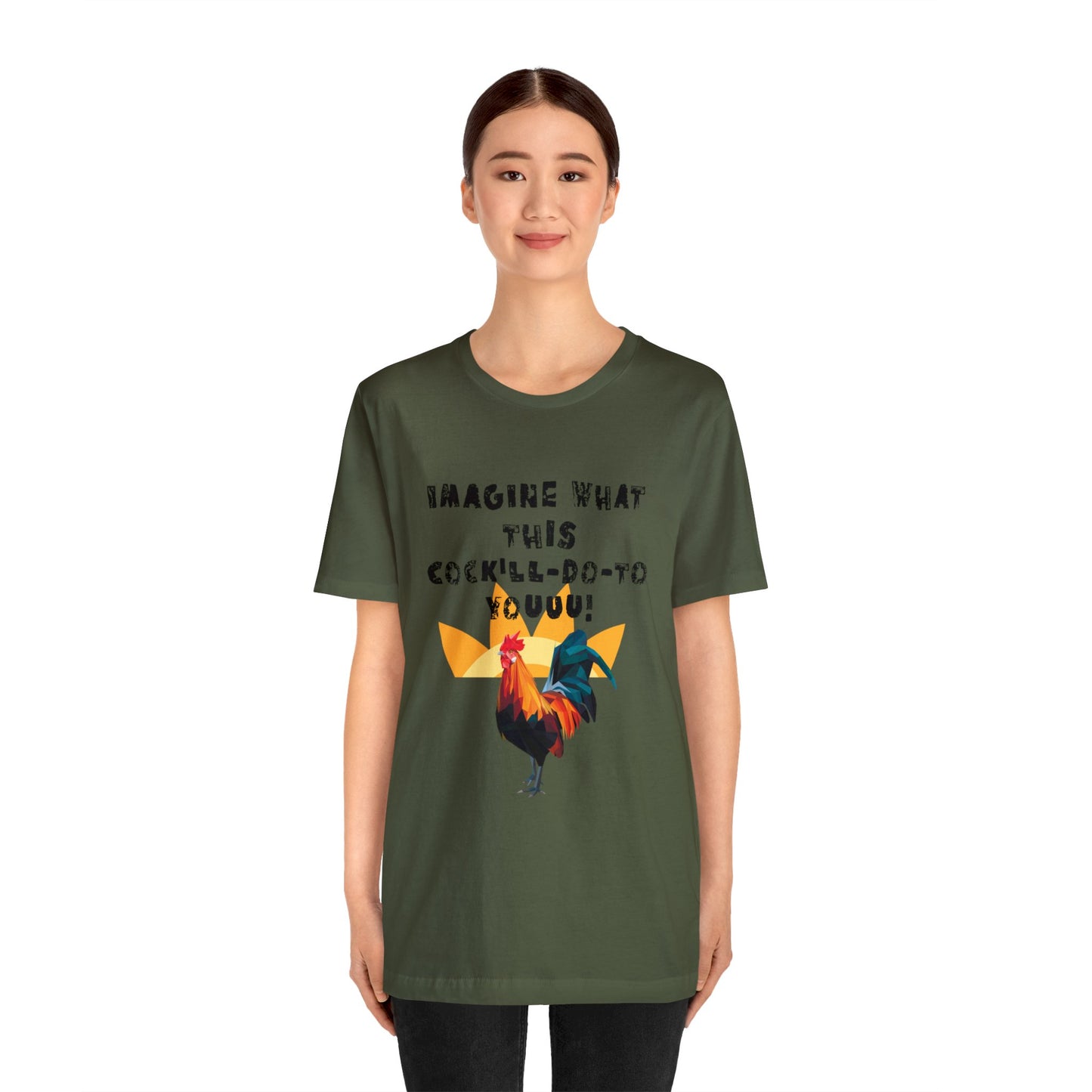 Rooster Adult Humor Men's Jersey Short Sleeve Tee