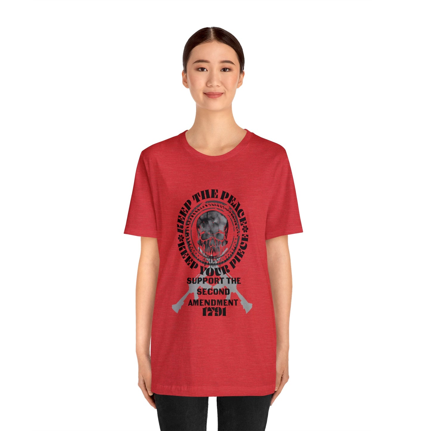 Keep the Peace Pro Second Amendment Jersey Short Sleeve Tee