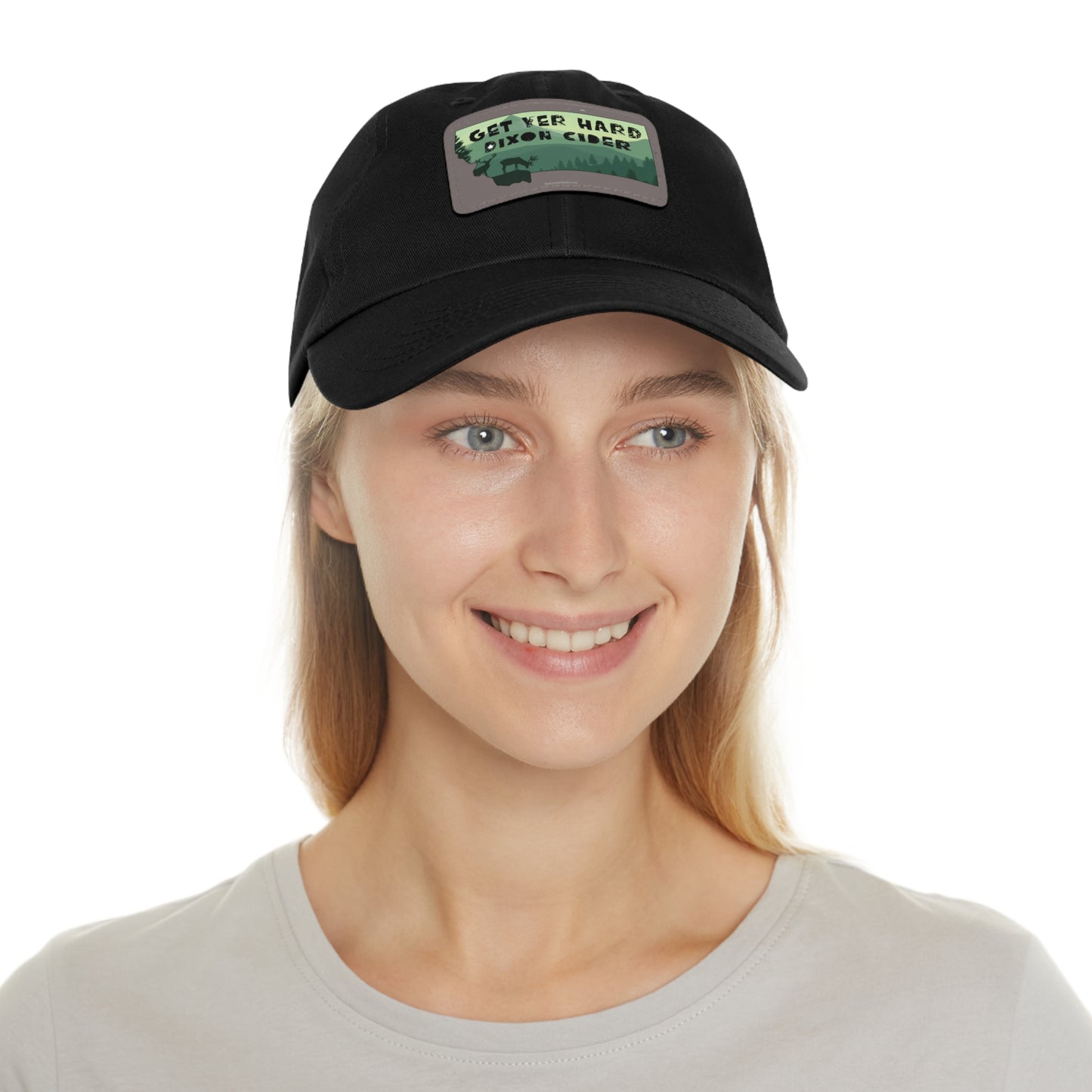 Get Your Hard Dixon Cider Hat with Leather Patch (Rectangle)