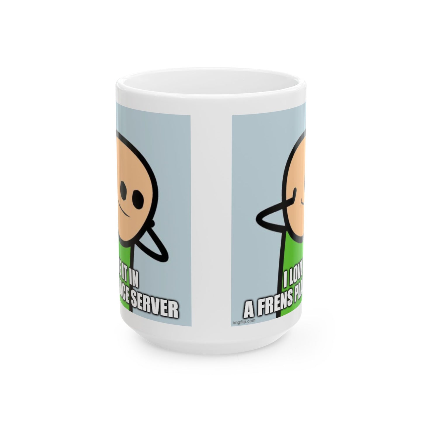 Frens Place Discord Server Mug | 11oz & 15oz | Perfect Gift for Besties, Unique Coffee Cup, Cute Humor Mug, Geeky Decor