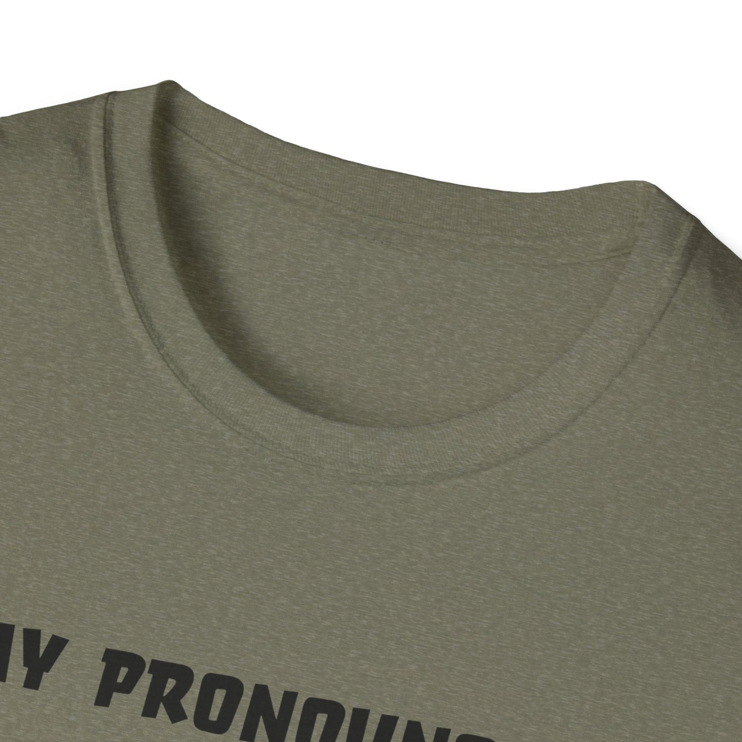 Unisex Softstyle T-Shirt My Pronouns? She / Them Tidd!es$