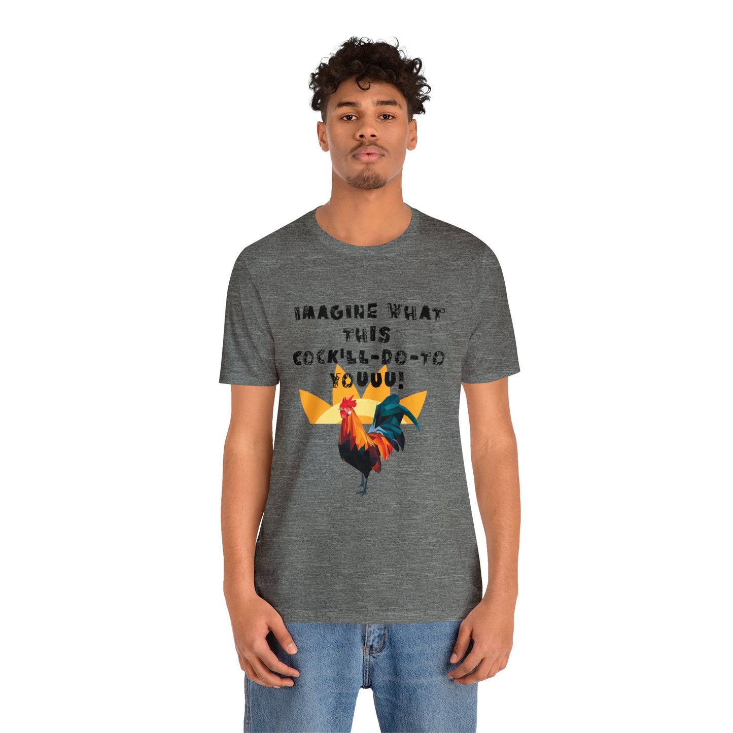 Rooster Adult Humor Men's Jersey Short Sleeve Tee