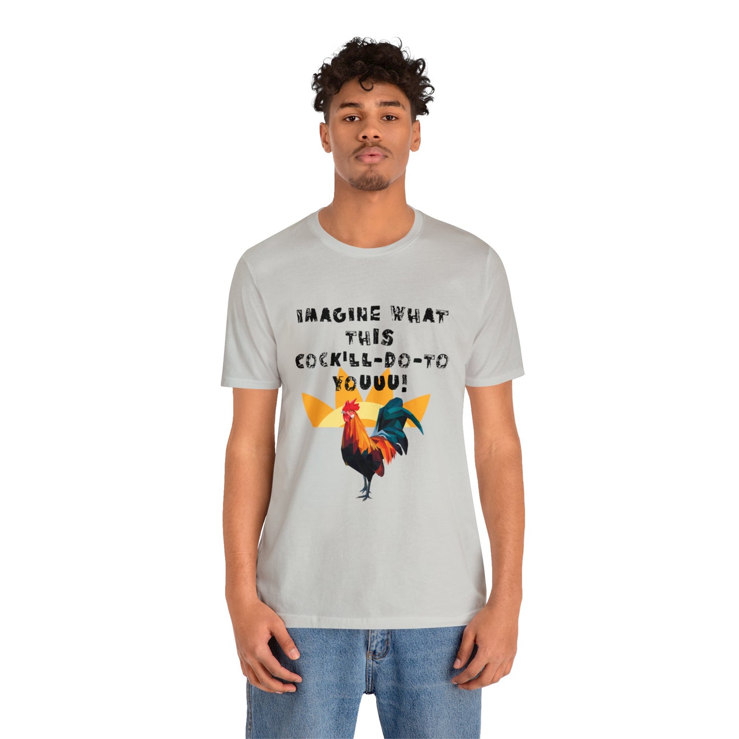 Rooster Adult Humor Men's Jersey Short Sleeve Tee