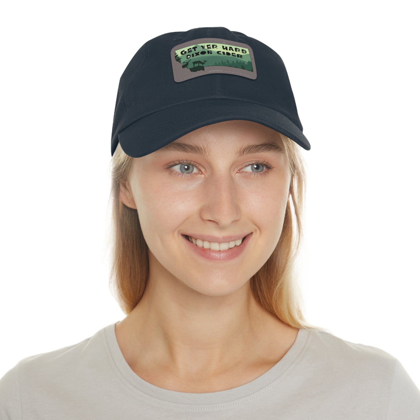 Get Your Hard Dixon Cider Hat with Leather Patch (Rectangle)