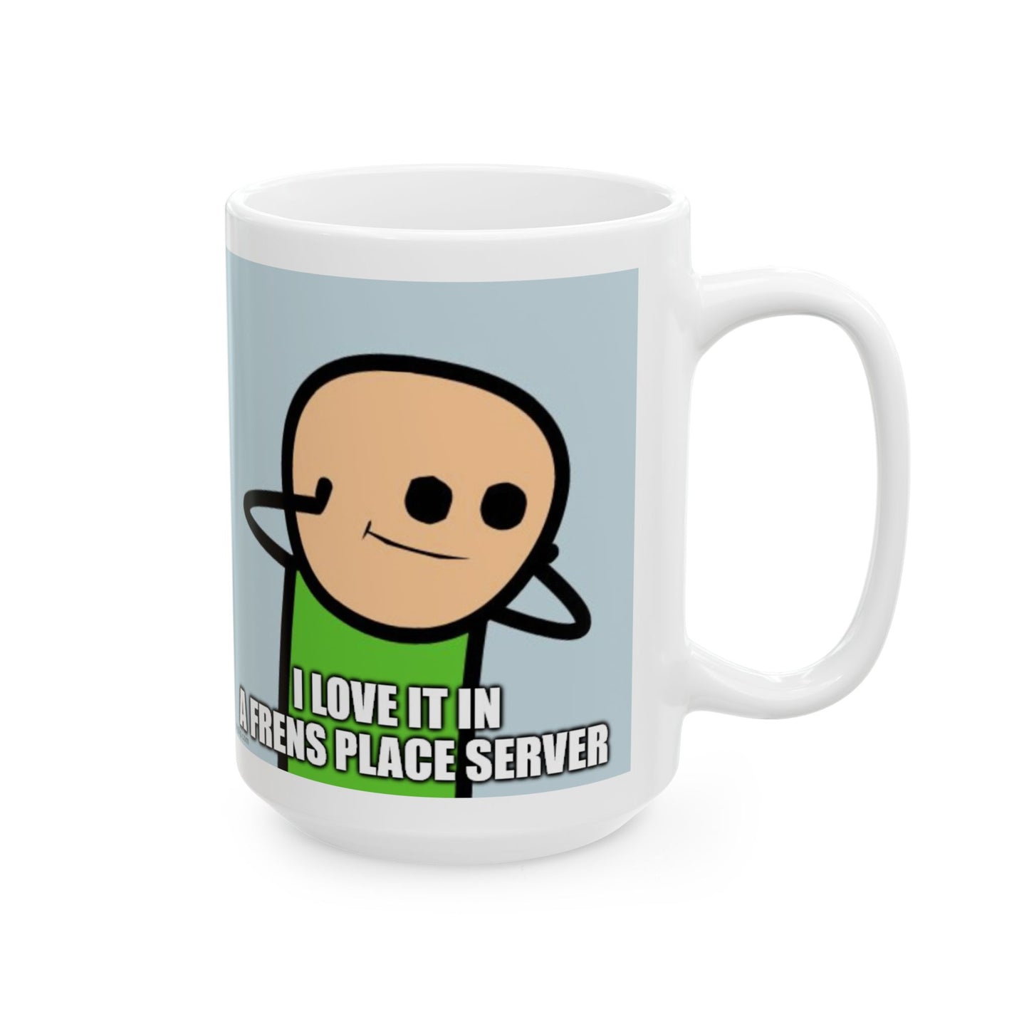 Frens Place Discord Server Mug | 11oz & 15oz | Perfect Gift for Besties, Unique Coffee Cup, Cute Humor Mug, Geeky Decor