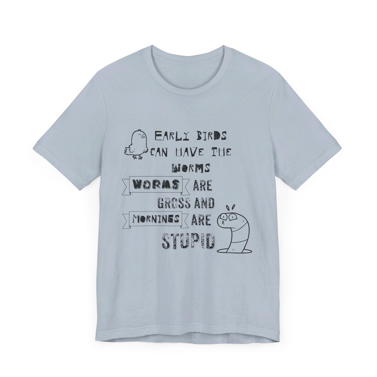 Mornings Are Stupid Sassy Jersey Short Sleeve Tee